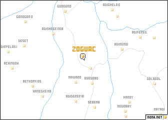 map of Zoguac