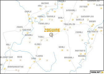 map of Zoguine