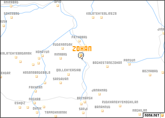 map of Zohān