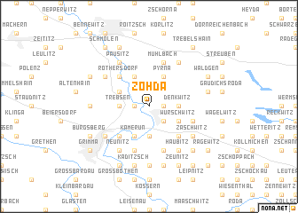 map of Zöhda