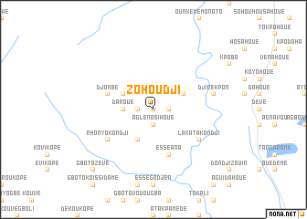 map of Zohoudji