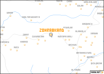 map of Zöhrabkǝnd