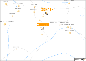 map of Zohreh