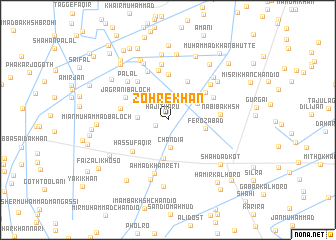 map of Zohre Khān