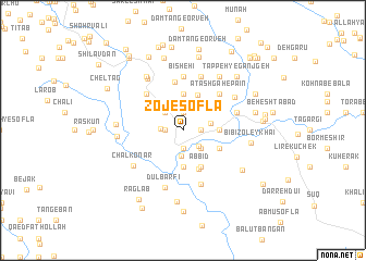 map of Zoj-e Soflá