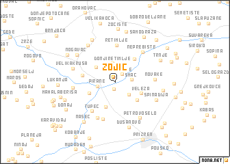 map of Zojić