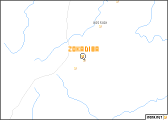 map of Zokadiba