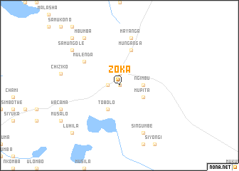 map of Zoka