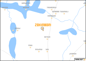 map of Zokinbori
