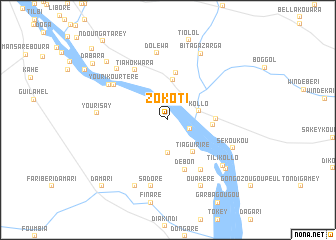 map of Zokoti
