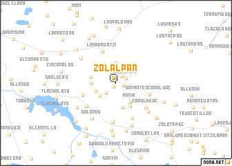 map of Zolalpan
