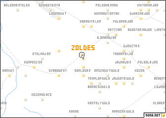 map of Zöldes