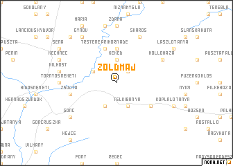 map of Zöldmáj