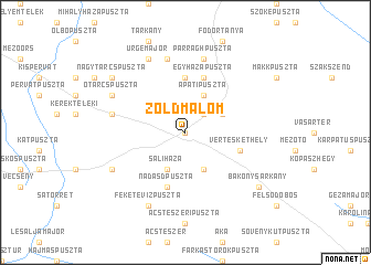 map of Zöldmalom