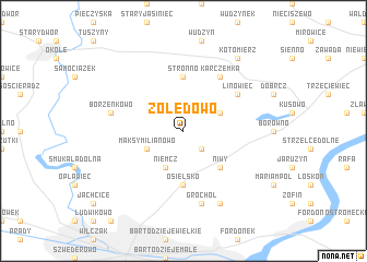 map of Żołędowo