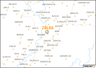 map of Zoleu