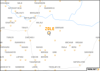 map of Zole