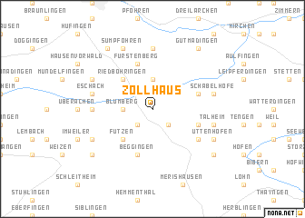 map of Zollhaus