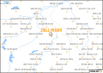 map of Zollingen