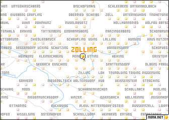 map of Zolling