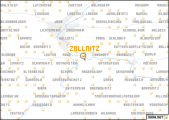 map of Zöllnitz