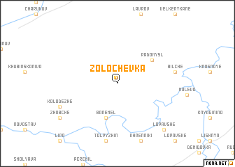 map of Zolochëvka