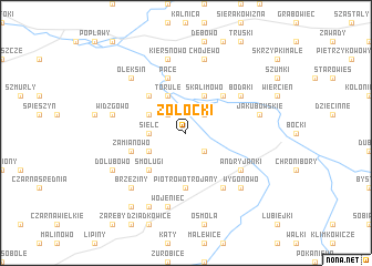 map of Zołocki