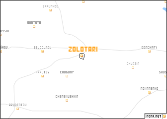 map of Zolotari