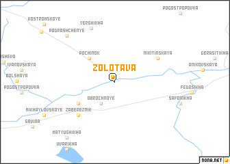 map of Zolotava