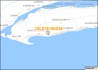 map of Zolotaya Kosa