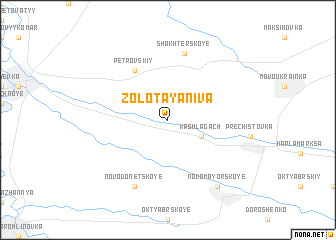 map of Zolotaya Niva