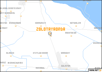 map of Zolotaya Orda