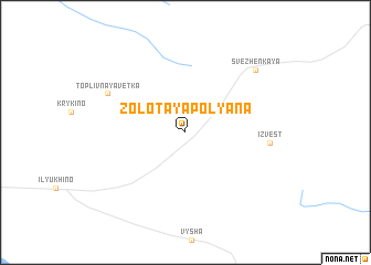 map of Zolotaya Polyana