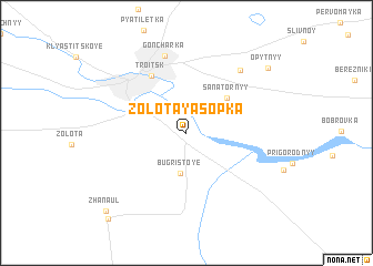 map of Zolotaya Sopka