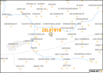 map of Zolotaya