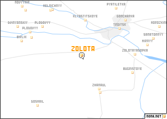 map of Zolota
