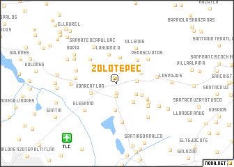 map of Zolotepec