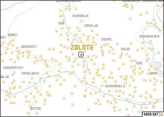 map of Zolote