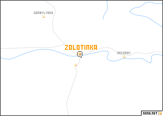 map of Zolotinka