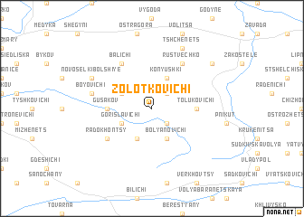 map of Zolotkovichi