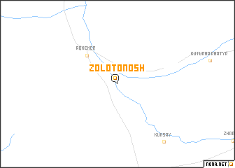 map of Zolotonosh