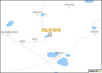 map of Zolotoye