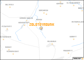 map of Zolotoy Rodnik