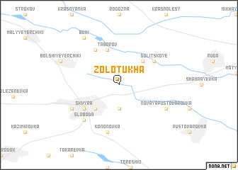 map of Zolotukha