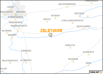 map of Zolotukha