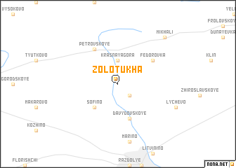 map of Zolotukha