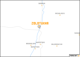 map of Zolotukha