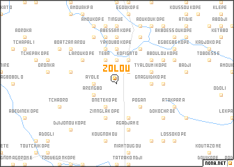 map of Zolou