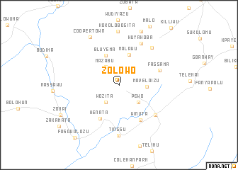 map of Zolowo