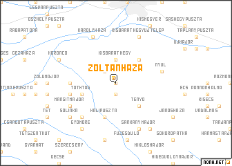 map of Zoltánháza